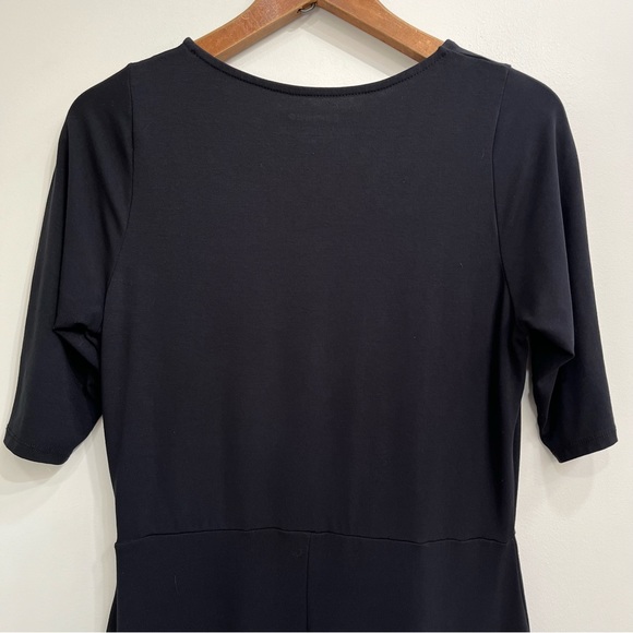 Betabrand short sleeve dress black comfortable stretch size large - Picture 4 of 8